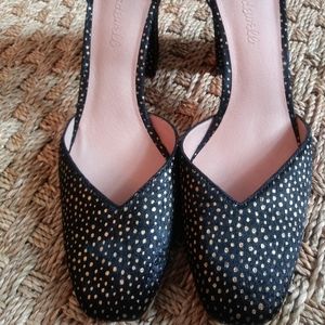 Madewell Calf Hair Ankle Strap Heels